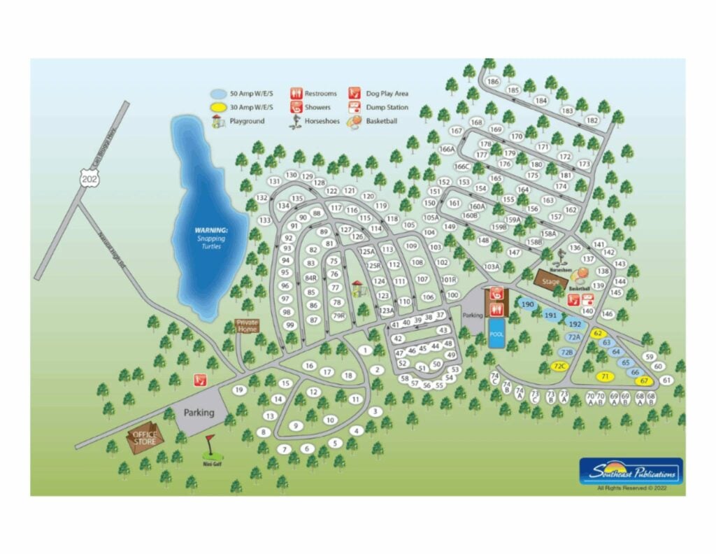 salmon falls rv resort park map