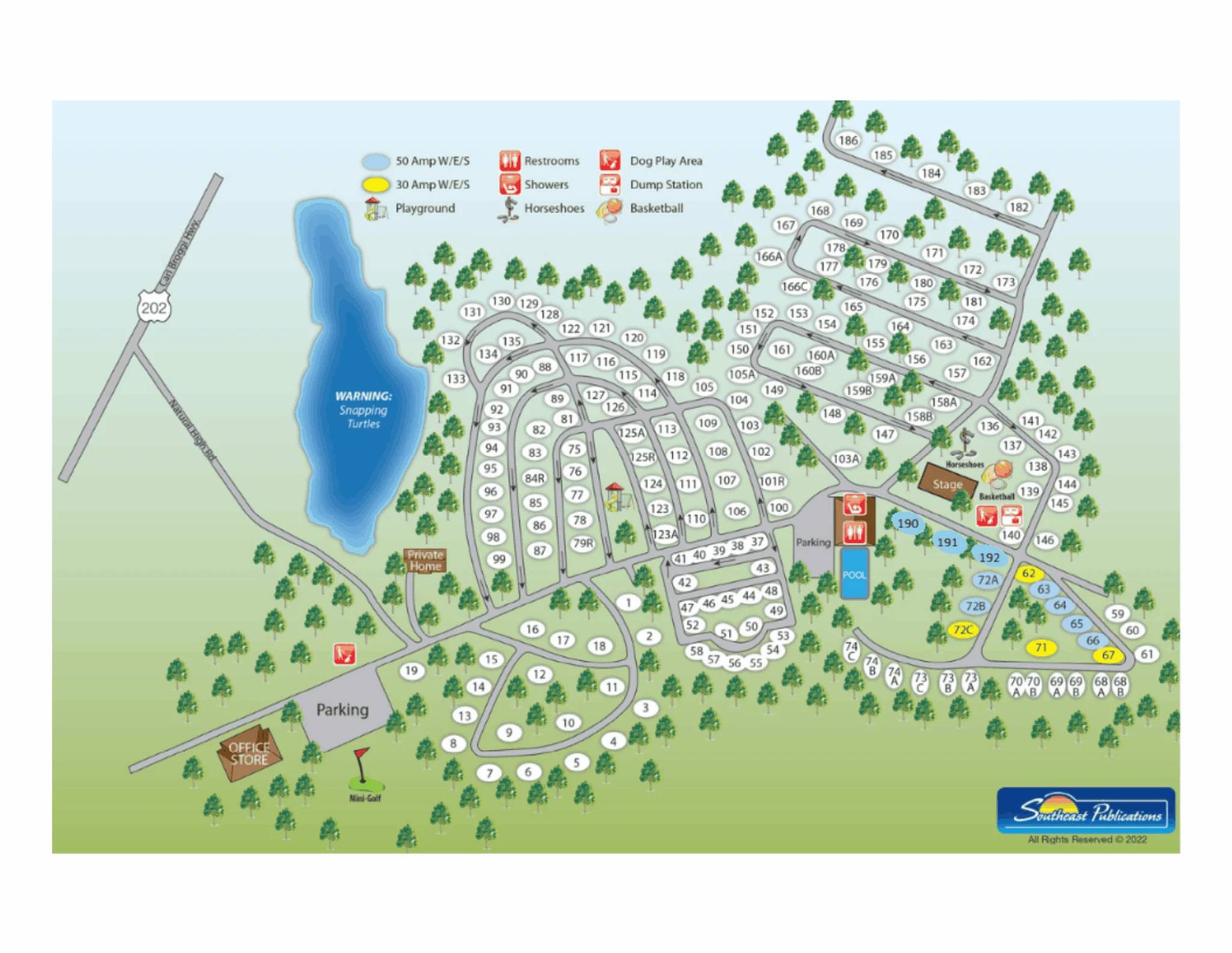 salmon falls rv resort park map
